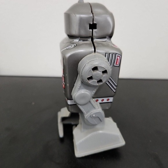Captain Robot Vintage Wind Up Walking Robot Toy MTU Korea Tin Toy Works DMG - Picture 6 of 6